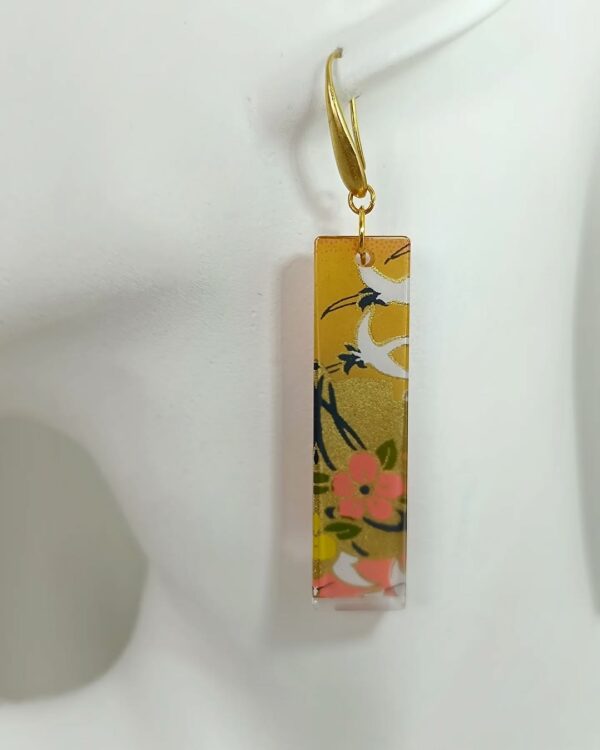 Shinwazome Chiyogami resin earrings - Image 2