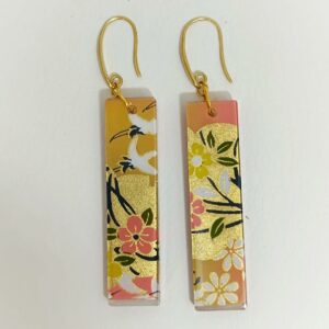 Shinwazome Chiyogami resin earrings