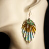 Leaf Earrings Tezome Yuzen / Orecchini a foglia Tezome Yuzen - Image 2
