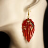 Leaf Earrings Tezome Yuzen / Orecchini a foglia Tezome Yuzen - Image 2
