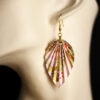 Leaf Earrings Tezome Yuzen / Orecchini a foglia Tezome Yuzen - Image 2