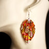 Leaf Earrings Tezome Yuzen / Orecchini a foglia Tezome Yuzen - Image 2