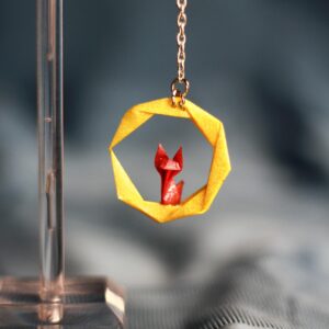 The Moon and the Fox pendant earrings / La Luna e la Volpe orecchini a pendente - Image 2