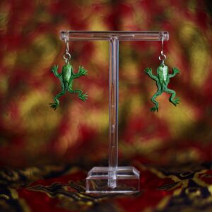 Bali Collection: Frog Origami Pendant Earrings / Collezione Bali: Orecchini a Pendente Rana Origami