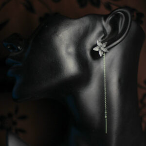 Japanese Bellflower Up and Down Earrings Silver / Orecchini Sali Scendi Campanula Giapponese Argento